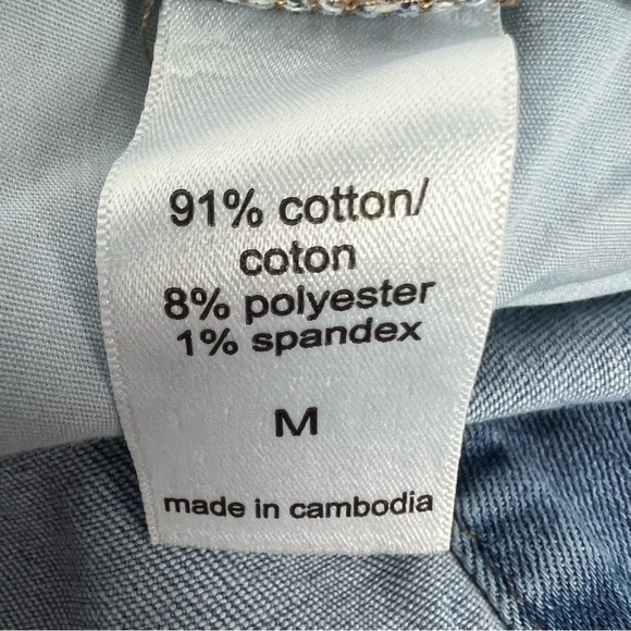 NWT MAURICES Women’s Blue Jean Shortalls Sz Medium Adjustable Waist/Buckle/strap - Picture 8 of 14